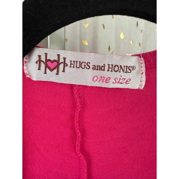 Hugs N Honis Hawaiian Designer Open Kimono Cover Up Batwing Cardigan One Size - Picture 7 of 7